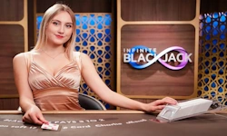 Infinite Blackjack live by Evolution on Melbet Nigeria